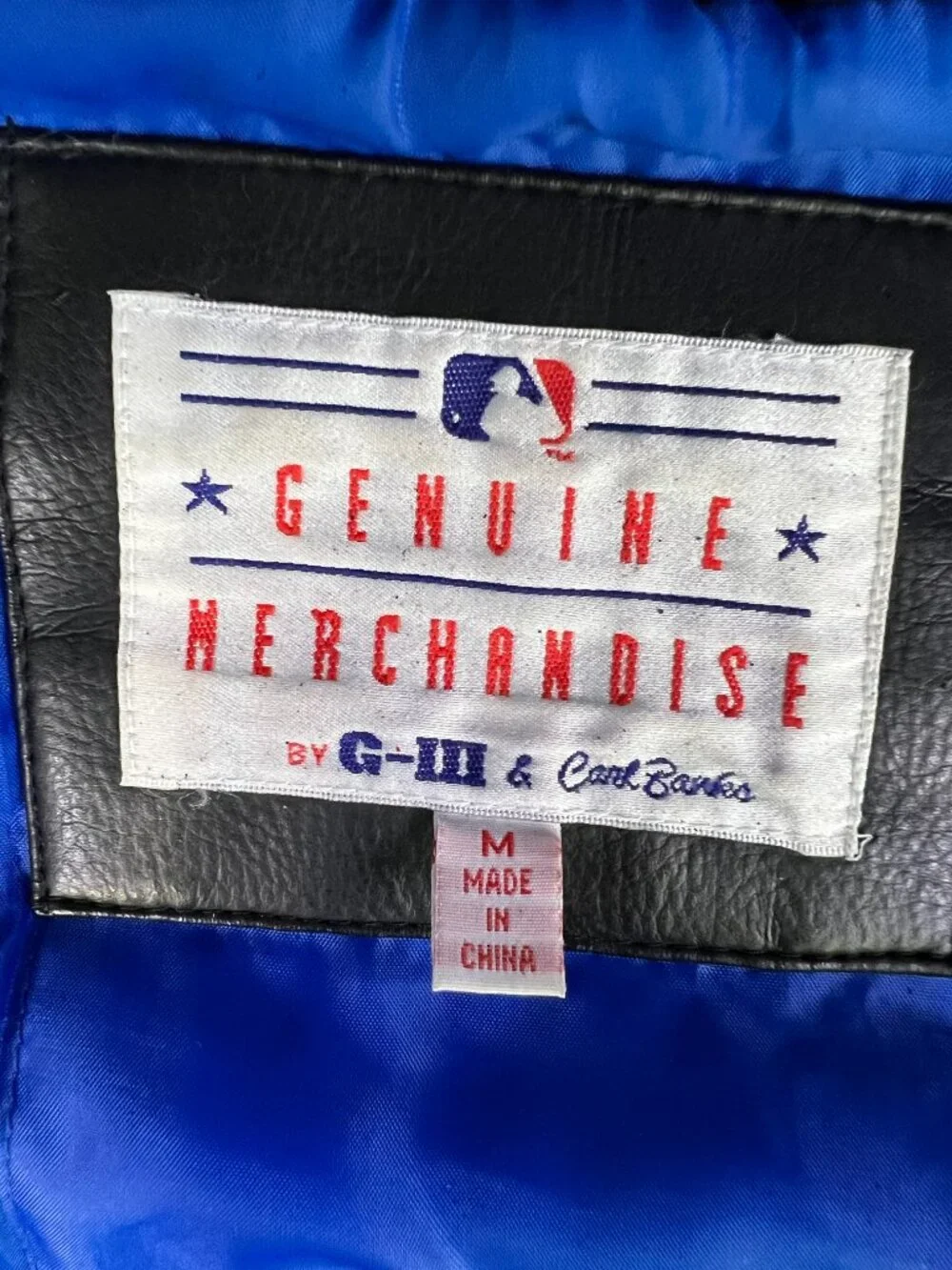 Vintage Chicago Cubs MLB Heavy Polyvinyl Dugout Bomber Jacket Men’s Size Medium